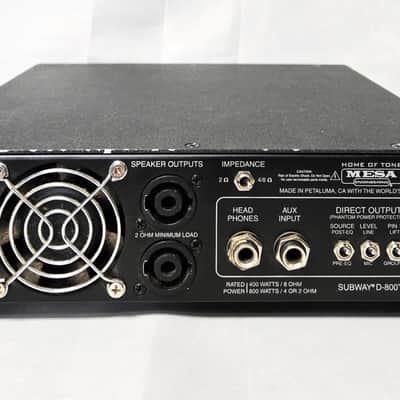 Mesa Boogie Subway D-800 800-Watt Bass Amp Head 2015 - Present - Black image 6