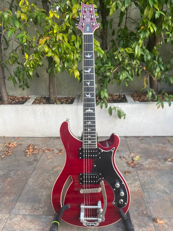 RARE 2011 PRS SE Custom Semi-Hollow Limited Run Bigsby (B5) - Red Scarlet image 1