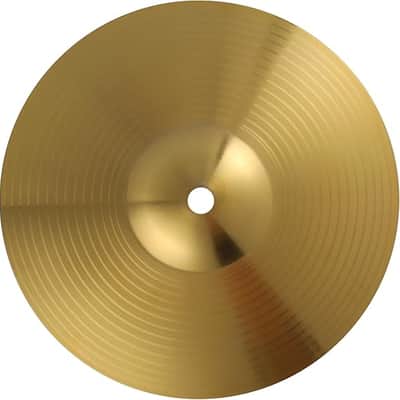 8-Inch Brass Crash Cymbal for Drum Kit - Compact, Quick Response, Versatile Use, Golden Finish image 1