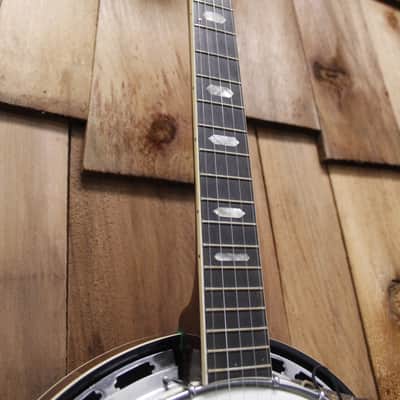 1980s Iida Model 229 5-string Banjo w/ Hardshell case imagen 9