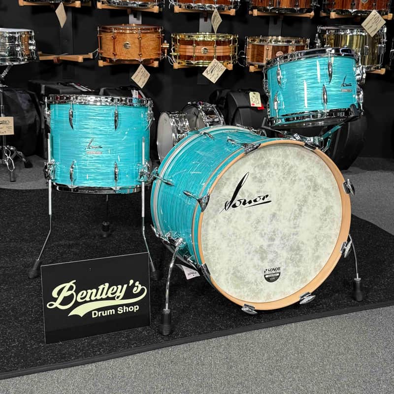~WOW!~ SONOR Vintage Series 3-Piece 12/14/20 Drum Kit Set in California Blue image 1