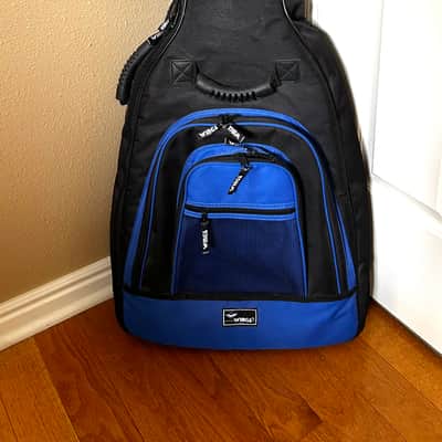 Wings soft shell royal blue and black backpack guitar case 2000’s - Cotton canvas image 1