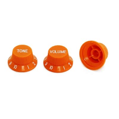 One Volume Two Tone 1V2T Switch Knobs, 3PCS Top Hat Bell Speed Potentiometer Control Knobs Arabic Numerals Scale with 6mm Dia. Shaft Pots for Electric Guitar Bass Replacement Part image 2