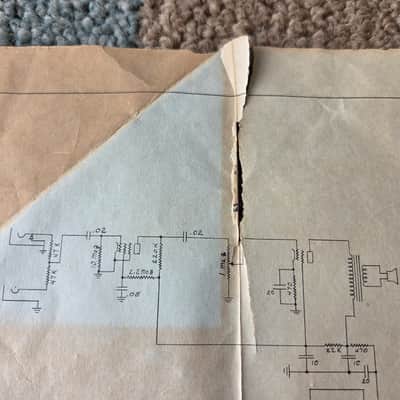 Vintage 1950's Gibson Les Paul TV Amplifier Instruction Sheet! Rare, Original Paperwork! image 3