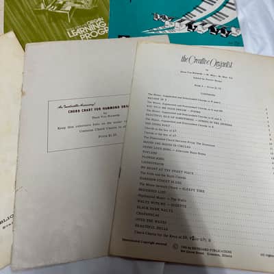 Lot of 17 Old Vintage Organ Books & Sheet Music Creative Organist, Moonlight Cocktails, Solo, Modern image 4