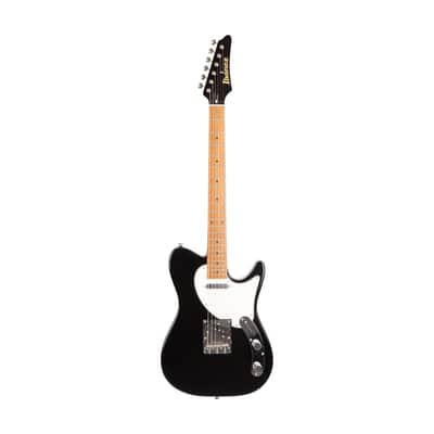 2021 Ibanez FLATV1-BK Josh Smith Signature Electric Guitar w/ Case, Black, F212XXXX image 1
