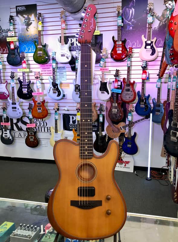Fender Acoustasonic Standard Telecaster Acoustic Electric, Aged Natural image 1