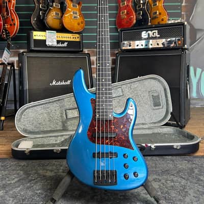 Overwater J Series Contemporary 5-String Metallic Blue 2023 Electric Bass image 1