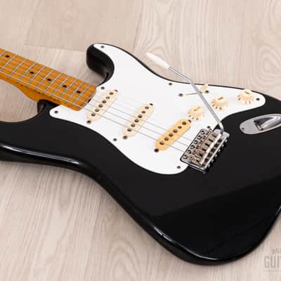 1983 Fender '57 Stratocaster JV ST57-85 Black w/ USA Fullerton Pickups, Japan MIJ Fujigen image 9