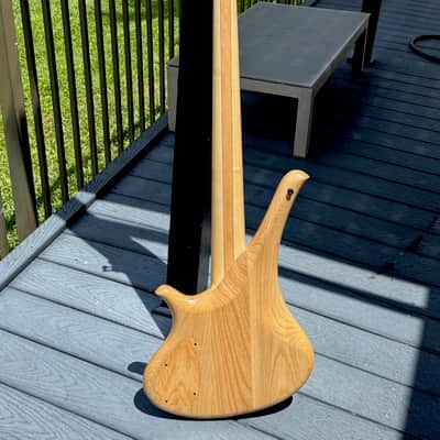 Marleaux Diva 5-String Fretless Bass 2021 - stunning Poplar Burl its the finest Fretless made today ! image 4