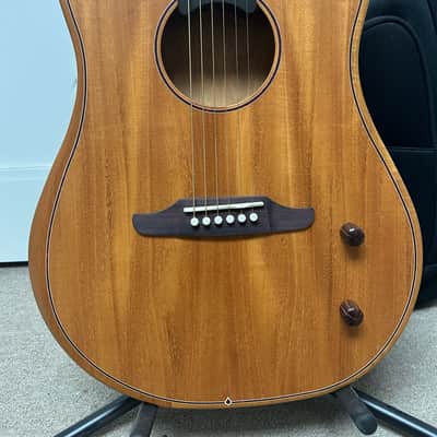 Fender Highway Series Dreadnought Acoustic Electric Guitar - All Mahogany image 2
