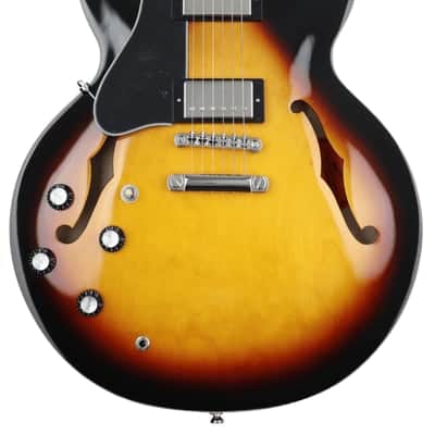 Epiphone ES-335 Left-handed Semi-hollowbody Electric Guitar - Vintage Sunburst image 2