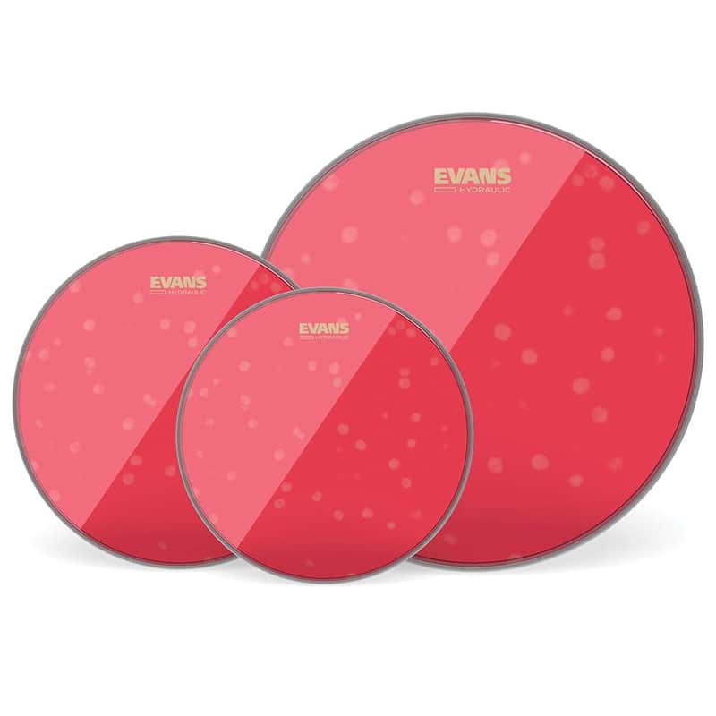 Evans Hydraulic Red Drumhead Pack 10/12/16 w/FREE 14" image 1