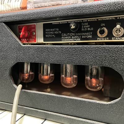 Fender Bassman 100 2-Channel 100-Watt Guitar Amp Head + Bandmaster Rev. 12" speaker imagen 11