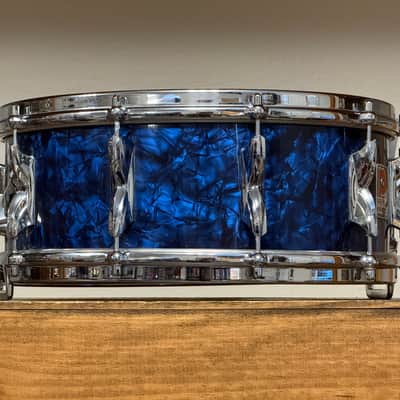 1960's Premier Hi-Fi  5.5x14" Blue Pearl Snare Drum image 11