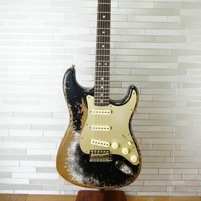 Fender Custom Shop 2025 LTD Roasted Bighead 1966 Stratocaster Super Heavy Relic - Aged Black image 15