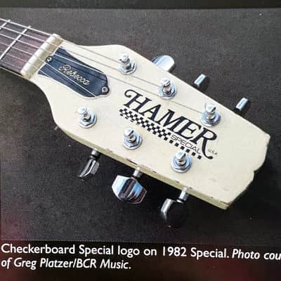 1982 Hamer Special Checkerboard Logo - "Rebecca" as seen in the Hamer book image 14