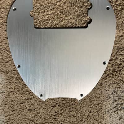 New Silver Brushed Anodized Aluminum Music Man Stingray Bass Pickguard 4 String Music Man image 2