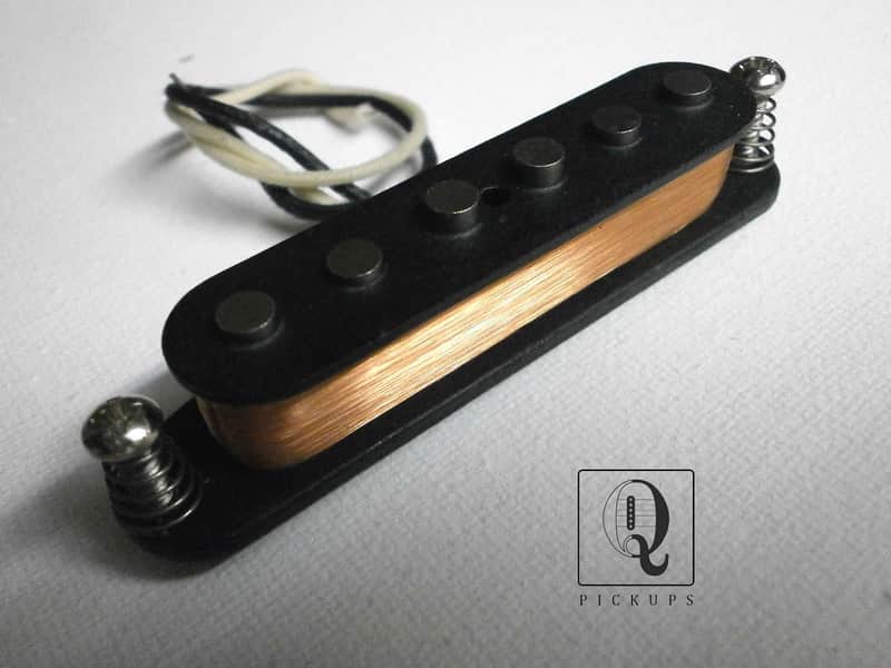 Classic Stratocaster Pickup HOT Alnico 5 Bridge Neck Hand Wound Custom by Q pickups Strat Fender image 1