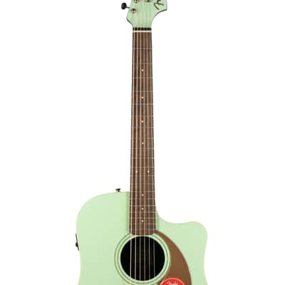 Fender FSR California Redondo Player Acoustic Guitar, Walnut FB, Surf Green, IWA226XXXX image 6