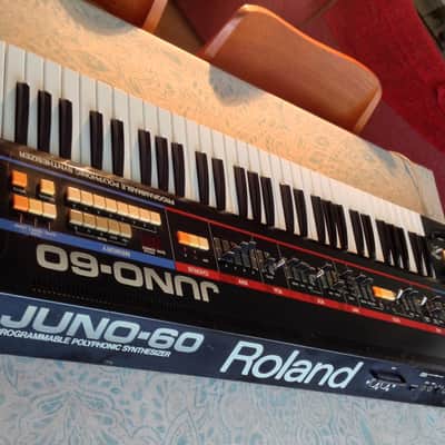 Roland Juno-60 61-Key Polyphonic Synthesizer 1982 - 1984 - Black image 11
