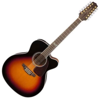 Mint Takamine GJ72CE-12 BSB 12 String Jumbo Body Acoustic Electric Guitar Sunburst image 2