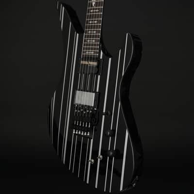 Schecter Synyster Gates Custom S with USA pickups in Gloss Black with Silver Pinstripes #W26030984 image 2