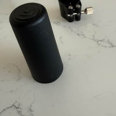 Rovner 1R Bb Clarinet Inverted Ligature and Mouthpiece Cap - Black Learher, Metal, black plastic image 11