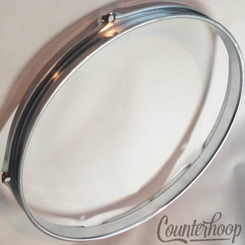*Vintage Tall-Boy 12" Tom Drum Rim/Hoop 5-Hole 1 1/4" 60s Rogers Holiday Style* image 1