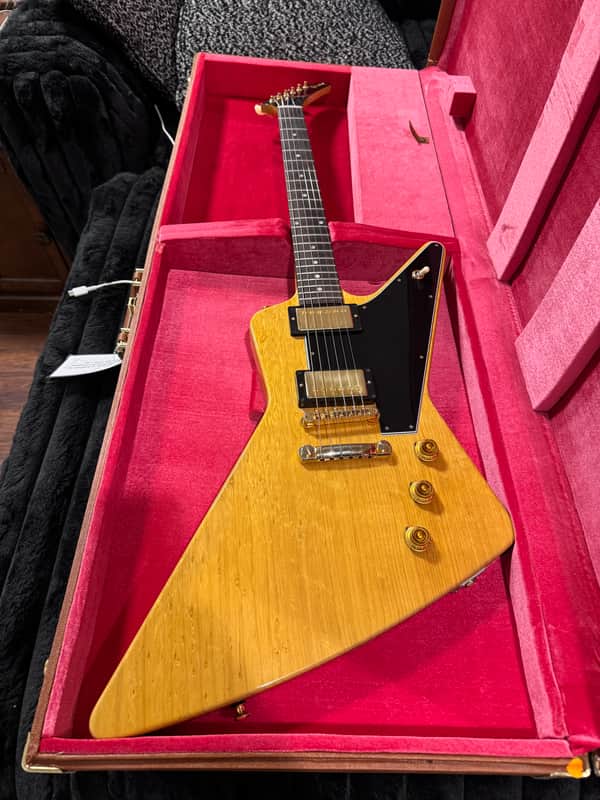 Gibson Custom Shop '58 Korina Explorer Reissue 2021 - Present - Natural with Black Pickguard image 1