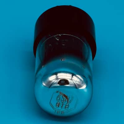 1950s Sylvania 6SN7GTB Vintage Chrome Top Black Plate Silvertone Preamp TubeT301 image 4