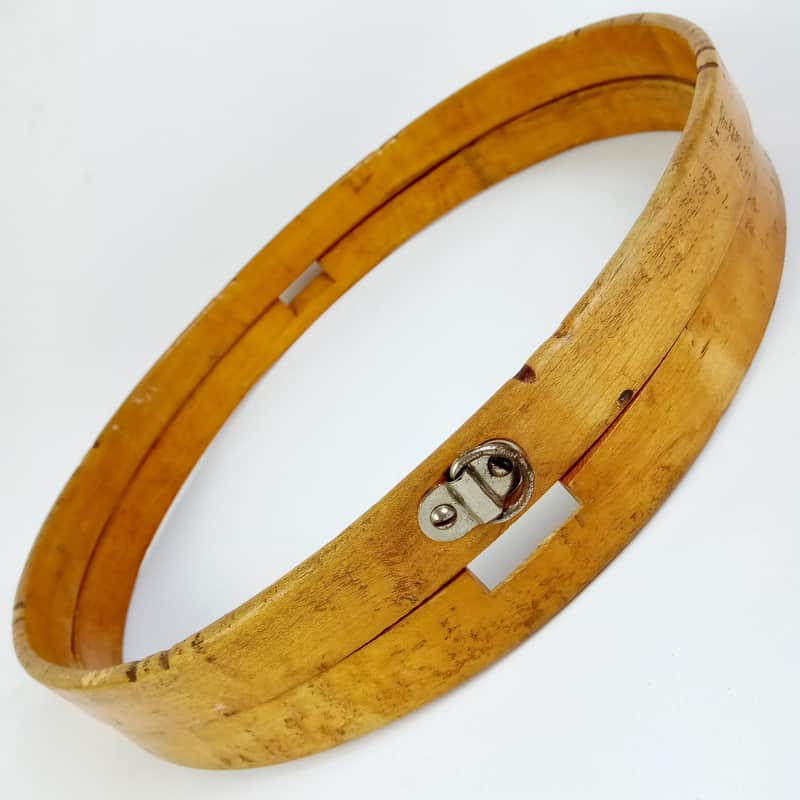 Vintage 15"2x Wood Hoops/Rims 1Ply Solid Maple Vintage50s 8Lug Parade Snare Drum image 1