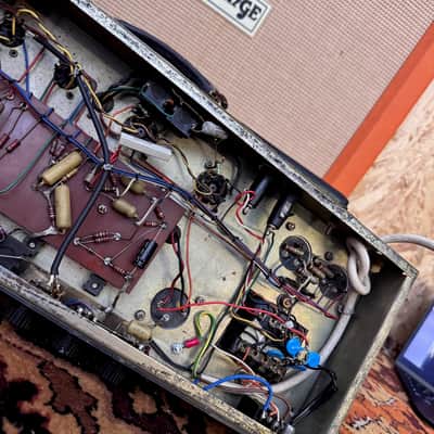 Vintage 1960s Selmer Treble N Bass 50 MKIII MK3 Valve Guitar Amplifier Mullards image 25