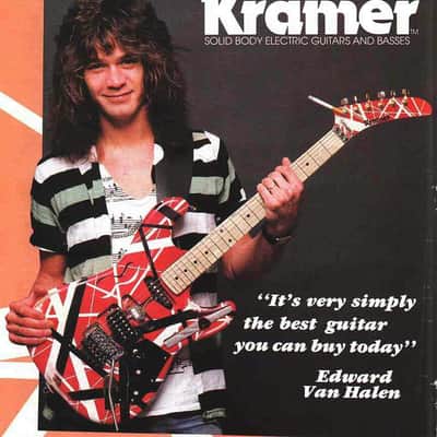 Kramer Pacer 1984 1985 Black Hockey Neck USA American EVH ERA image 25