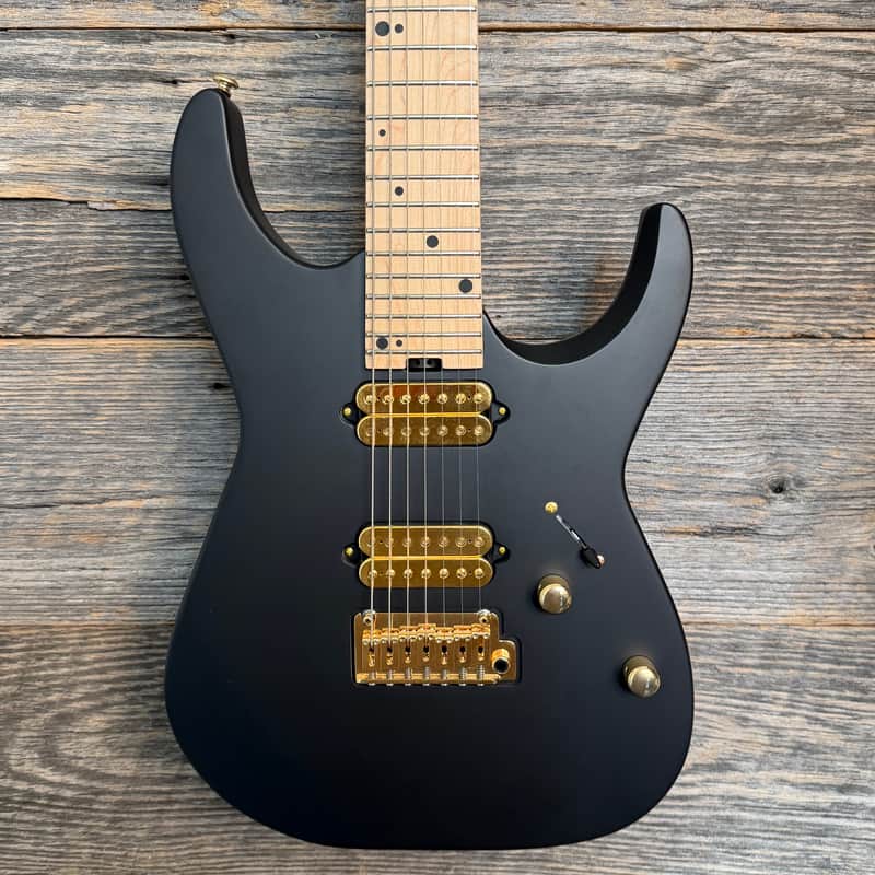 Charvel Angel Vivaldi Signature DK24-7 Nova - Satin Black w/ Maple FB image 1