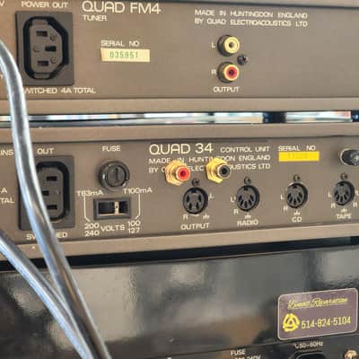 Quad FM4 Tuner + Quad 34 control unit + Quad 405 Power Amp Combo image 8