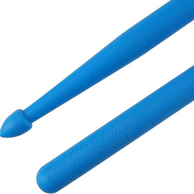 5A Nylon Drumsticks, 10 Pairs with Anti-Slip Handles Drum Sticks, Plastic Lightweight Drumsticks for Drums，Green, Blue, Red, Black, Yellow image 3