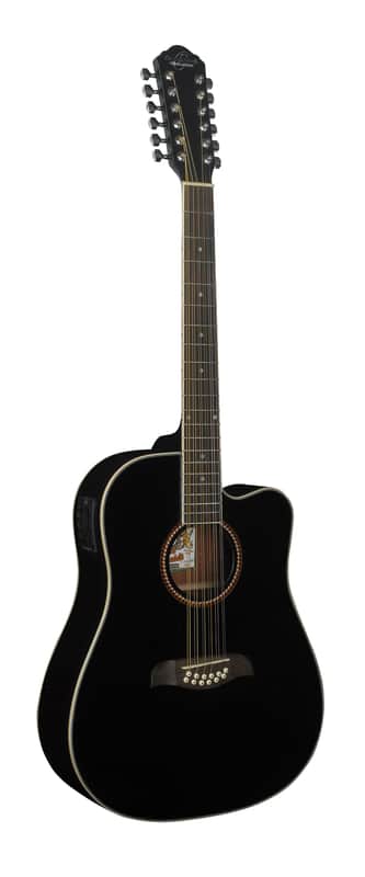Oscar Schmidt OD312CE-BK |12-Stting Acoustic / Electric Guirar, Black. New with Full Warranty! image 1