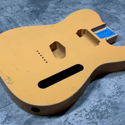 Real Life Relics 60’s Style Tele® Telecaster® Body HS Double Bound Humbucker/Single Aged Butterscotch Blonde image 3