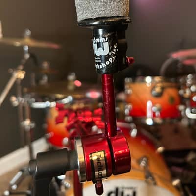 DW Alex Gonzalez (Mana) 9000 Red Cymbal Boom Stand 2010s - Red image 7