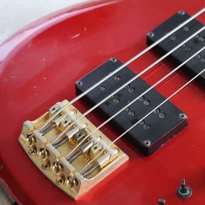 1984 Ibanez Japan RB824 Roadstar II Bass (Fire Red) image 4
