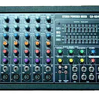Inkel POWER MIXER Stereo CA-8240, 2 x 200 Watt, Equalizer, Echo-Effekt VINTAGE schwarz image 1