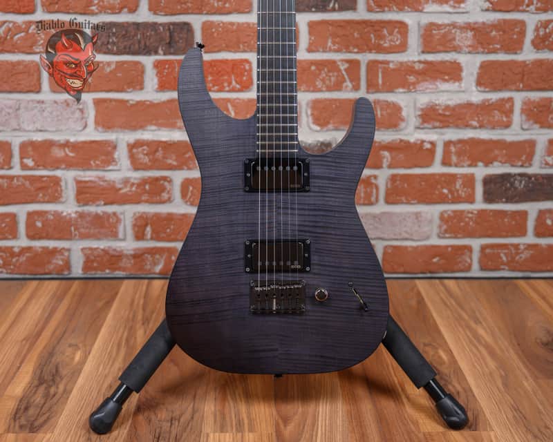 ESP Signature Series Jon Donais Flamed Maple Top See Through Black Satin 2008 w/OHSC image 1