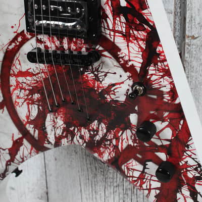 Dean Michael Amott Tyrant X Splatter Electric Guitar Custom Splatter Graphic image 4