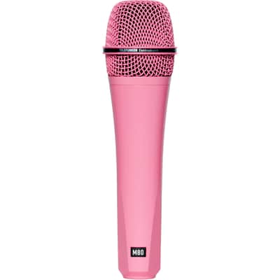 Telefunken M80 Pink Dynamic Handheld Vocal Microphone with On-Stage MS7701B Boom Microphone Stand and Professional Grade XLR Cable image 3