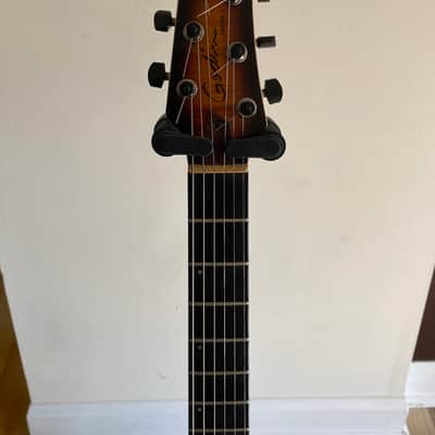 Godin LGX-SA with AA Flame Maple Top 2010s - Cognac Burst image 3