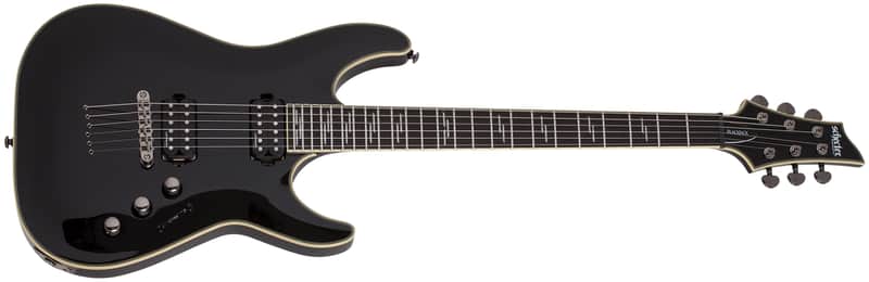 Schecter Blackjack C-1 Gloss Black image 1