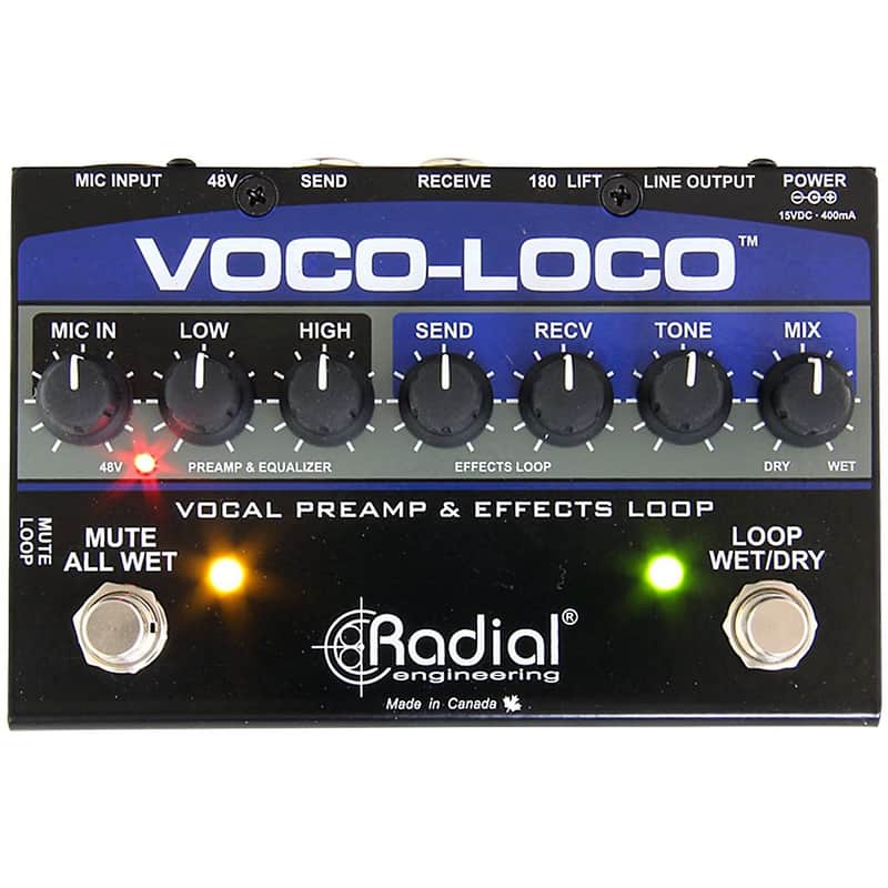 Radial Voco Loco Microphone Effects Loop & Switcher for Guitar Effects image 1