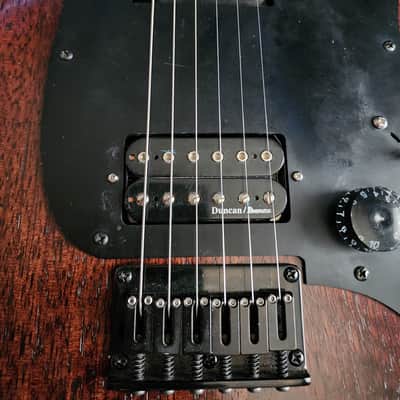 1981 Ibanez Blazer  string thru Brown with gigbag image 6