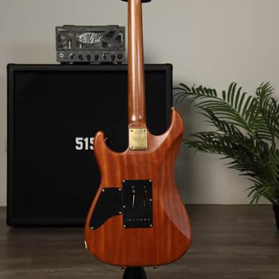Schecter Japan Custom Shop EX-5B-CTM-VTR Flame Koa Oil Finish HSH MIJ image 2